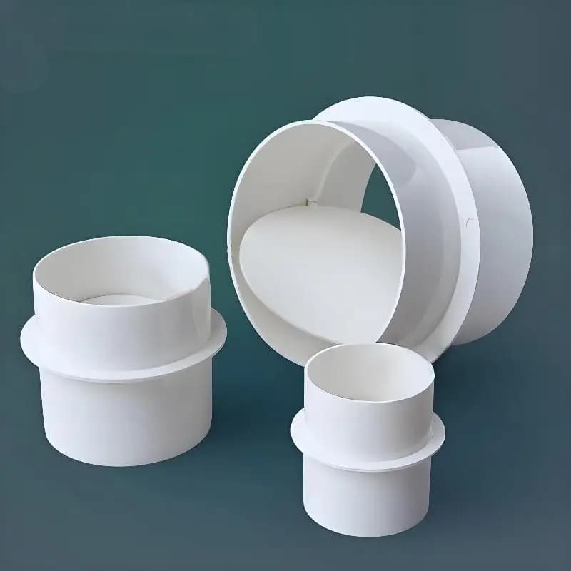 Nouveau bloqueur de tirage amortisseur Ventilation clapet anti-retour volet arrière pour conduit en ligne cuisine maison Ventilation gril