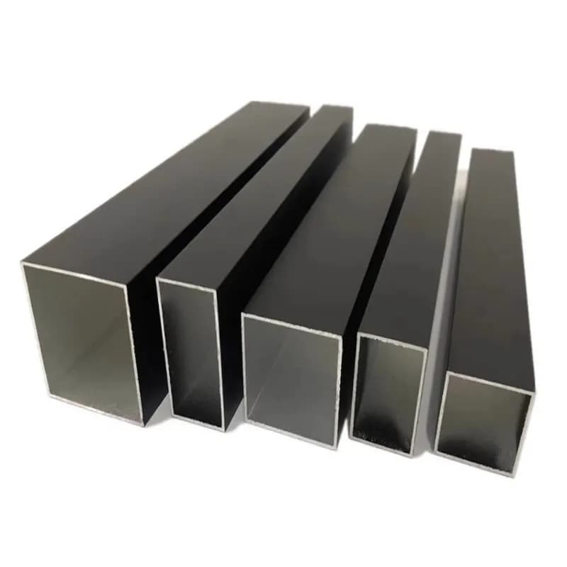 Profilé en alliage d'aluminium en forme de L en aluminium à Angle droit de couleur noire