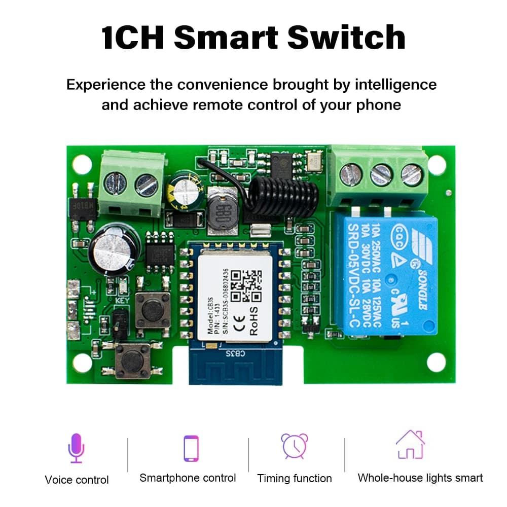 WIFI Tuya Smart Garage Gate Interrupteur de moteur d’accès à la porte électrique
