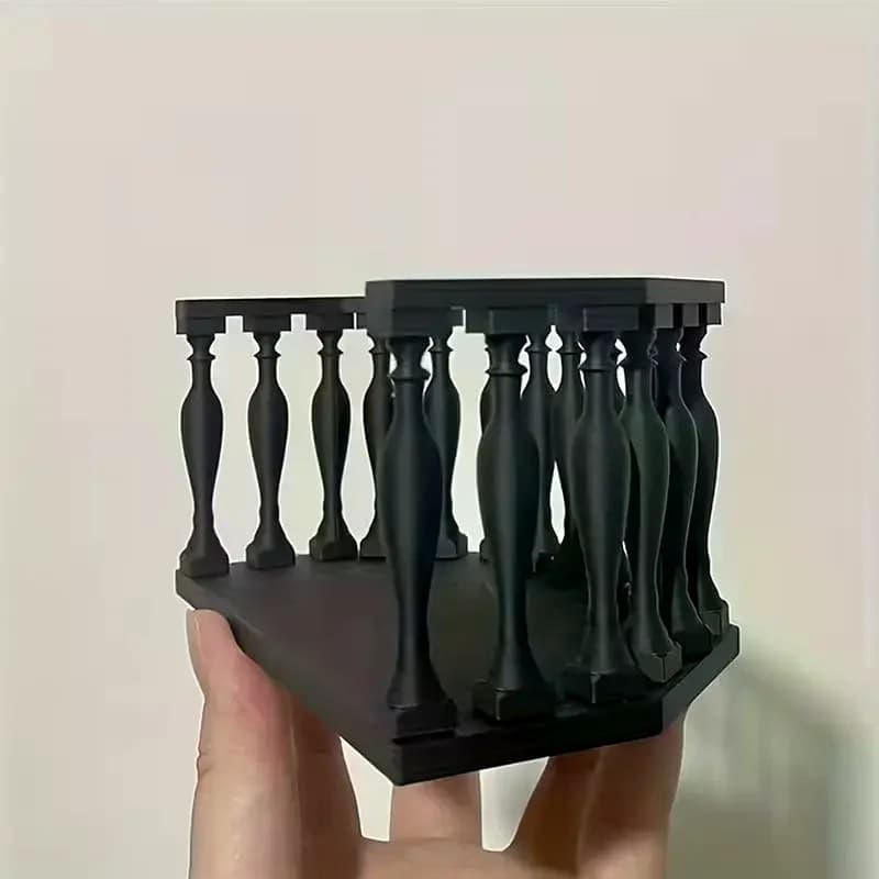 Balcon miniature pour maison de poupée avec balustrade, balcon européen adapté aux collectionneurs, scènes miniatures, accessoires de maison de poupée DIY