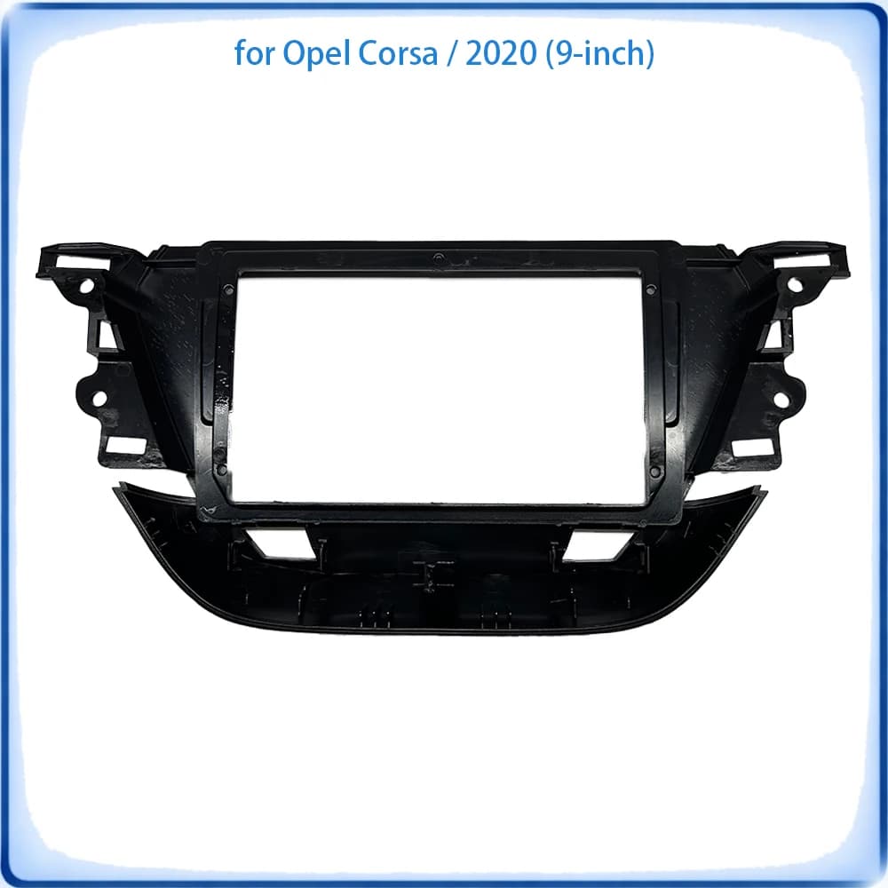 Cadre de façade d'autoradio pour Opel Corsa 2020, Kit de garniture 9 pouces, accessoires de voiture Plug & Play