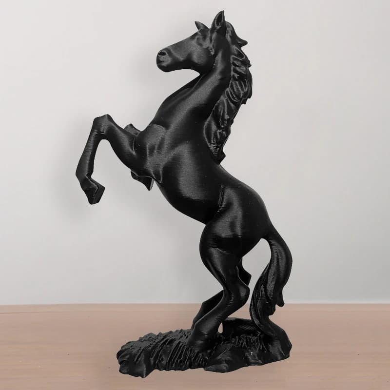 Symbole de réussite de l'année du cheval, ornement pour la maison et le bureau, décor artistique Animal moderne, Statue de cheval imprimée en 3D, Sculpture de Pegasus