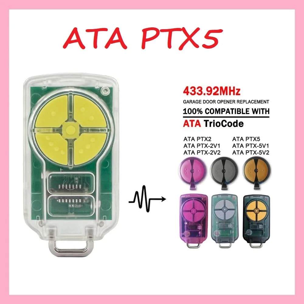 Télécommande de portail pour ATA PTX5 PTX-5v1