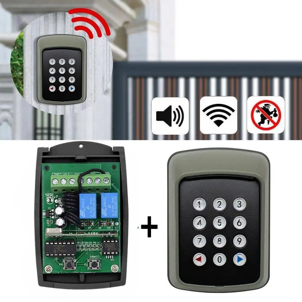 Ouvre-porte de garage universel à 2 canaux 433 MHz