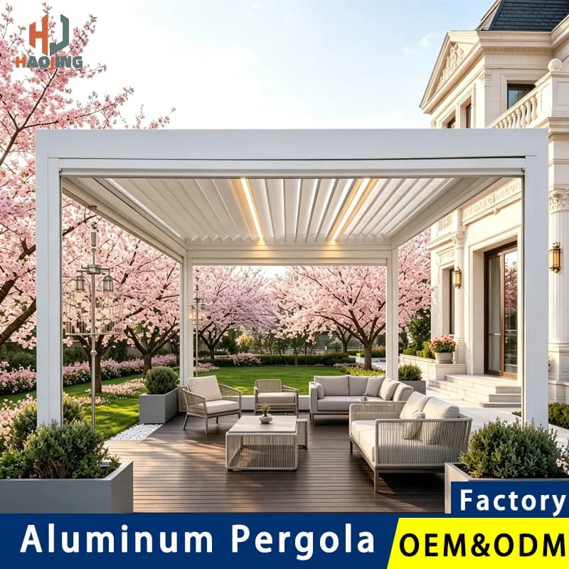 Pergola électrique en aluminium sur mesure