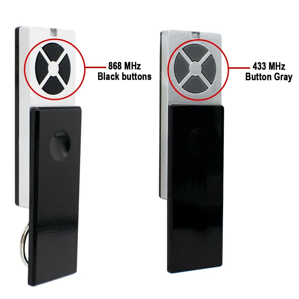 1-10 pièces pour 868MHz TX4EVF TX2REV TX4REV TX4REVF porte télécommande ouvre-porte de Garage émetteur manuel porte-clés