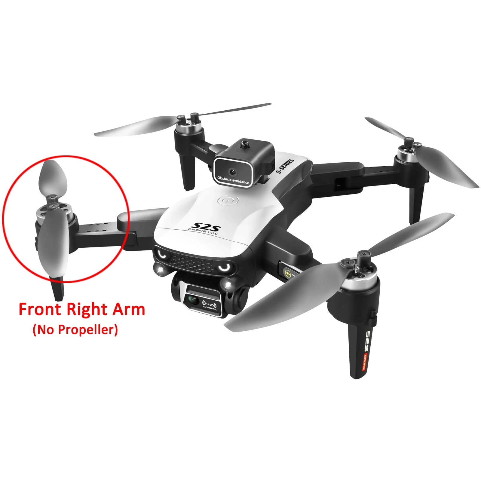 S2S Mini Drone Original Moteur Bras Pièce De Rechange Avant/Arrière Bras Stores/Bras Droit avec Moteur Brushless Pièce De Moteur LS-S2S Accessoire