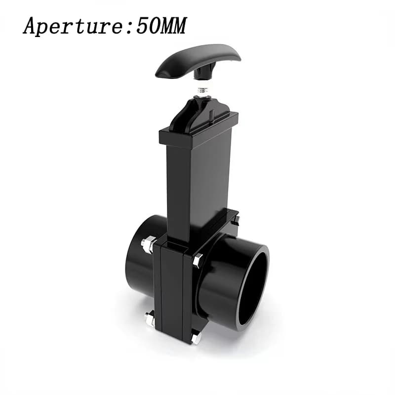 Vanne de porte d'eau de couteau, flux durable, tuyau d'égout de camionnette, plastique, extérieur, accessoires pour la maison, vidange de caravane, montres, 50mm