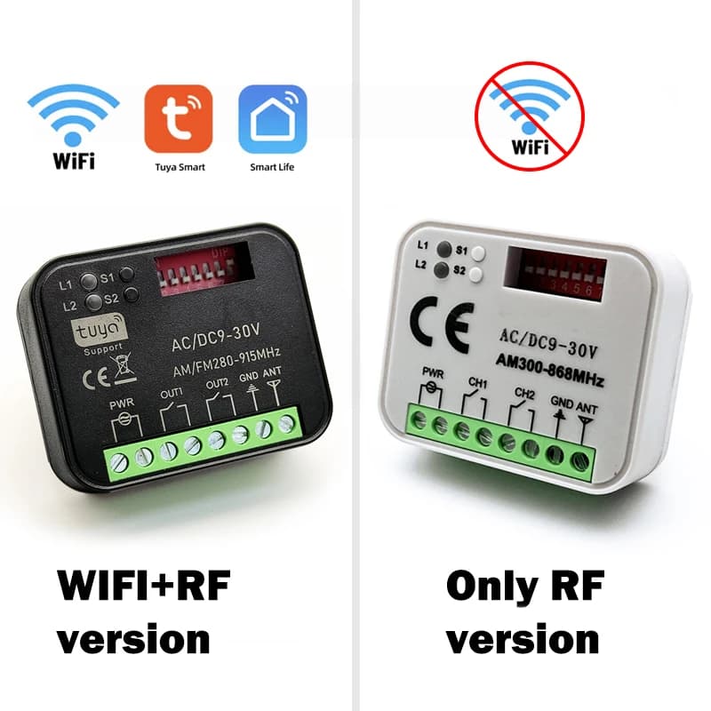 Nouveau récepteur RX MULTI Tuya WIFI 300 à 868 MHz pour télécommande DOORHAN TRANSMITTER 2 4 PRO 2PRO PREMIUM 433 MHz pour barrière