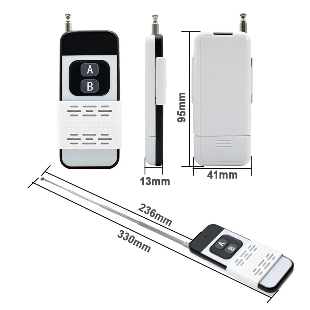 Télécommande EV1527 à code d'apprentissage 433 MHz
