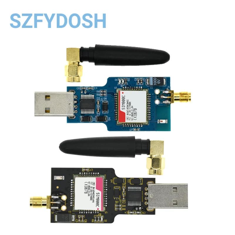 Module USB vers GSM Quad-band GSM GPRS SIM800 SIM800C pour le messagerie SMS sans fil avec antenne