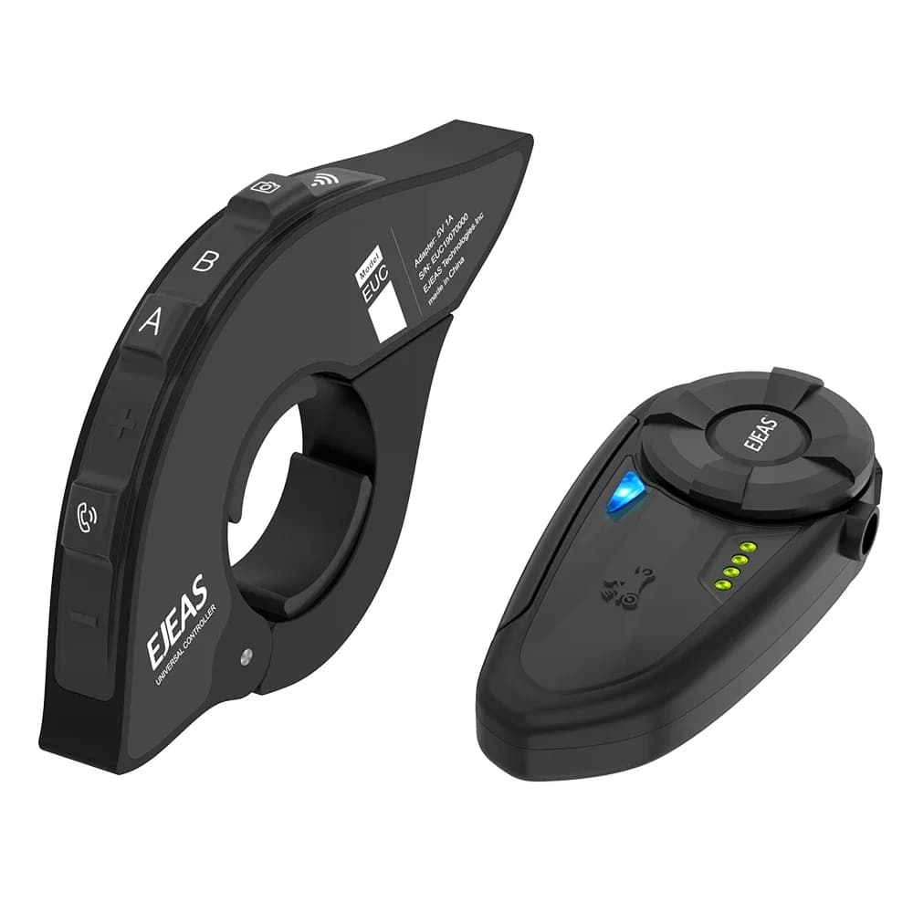 EJEAS EUC applicable aux modèles V6 Pro+/V4 Plus/Q8/Q7/Q2/MS8/MS20/K1/K1PRO/K1PRO+/V7, télécommande étanche pour guidon de moto
