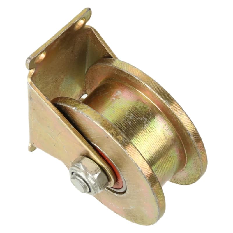 Roue pivotante robuste avec support à rainure UV de 2,5 mm (diamètre 80 mm) pour clôture coulissante de patio et portail d'usine
