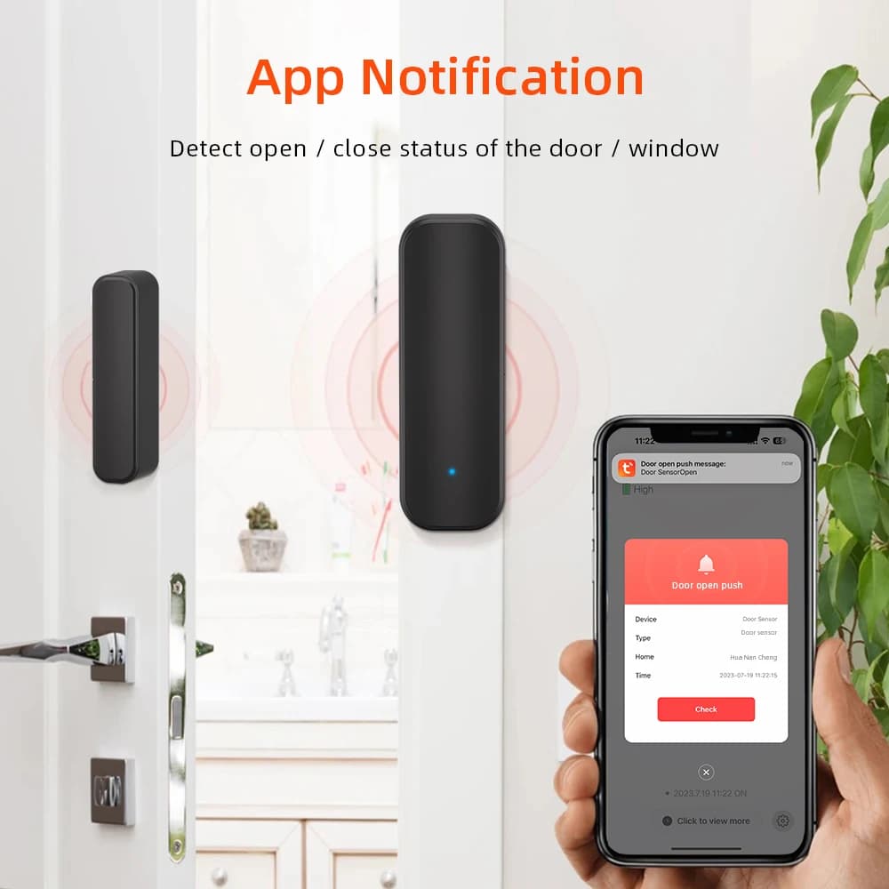 Détecteurs d'ouverture et de fermeture de porte WiFi