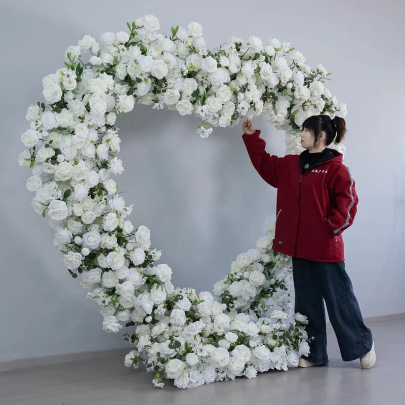 Arche florale artificielle style forêt pour la photographie de lieux de célébrités d'Internet, les séances photo, les check-in et la décoration de fond de mariage