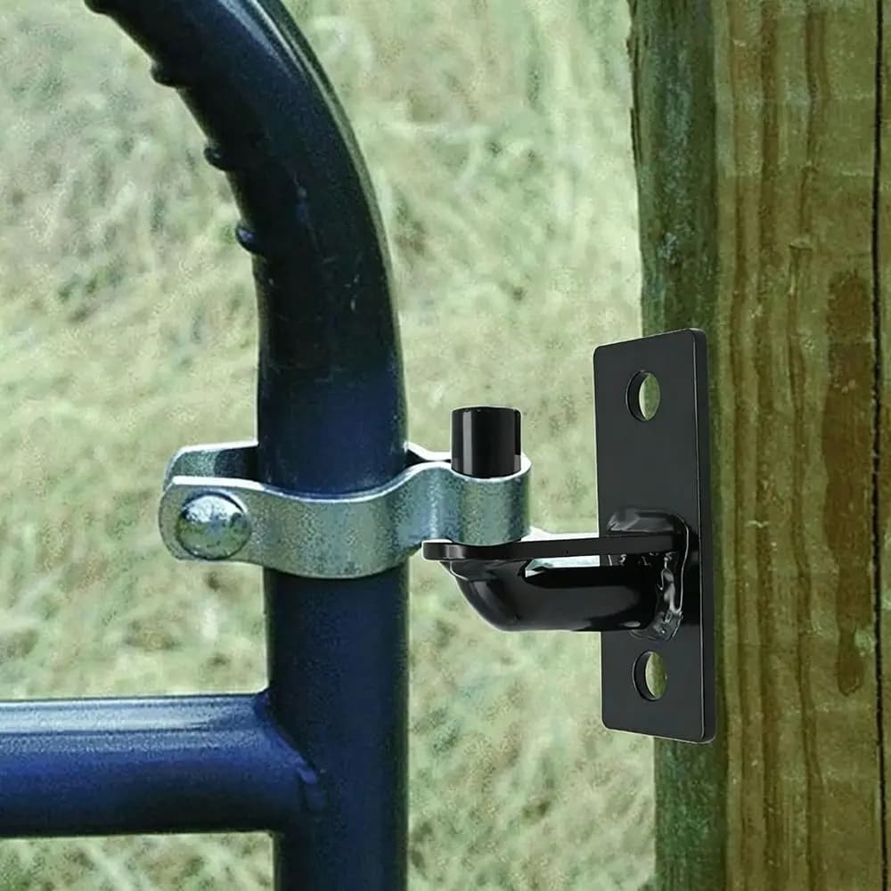 Charnières de portail en acier galvanisé résistantes à la corrosion, kit de charnières durables pour portail à mailles, quincaillerie de fixation murale pour portail extérieur