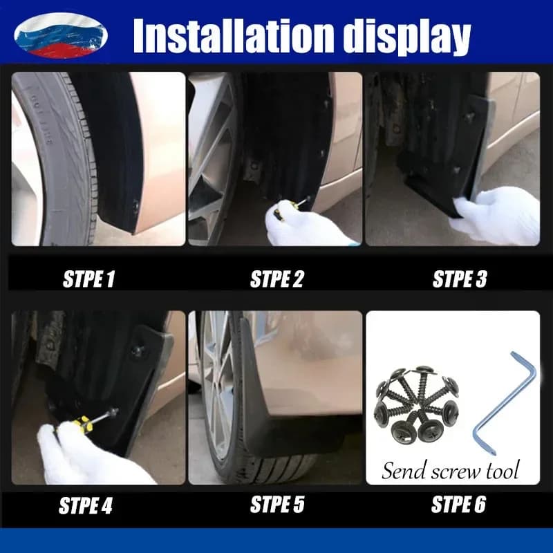 Pour Volkswagen TIGUAN L Garde-boue Pare-boue Protection Anti-éclaboussures Accessoires Auto 4 pièces 2017 2018 2019 2020 2021 2022 2023