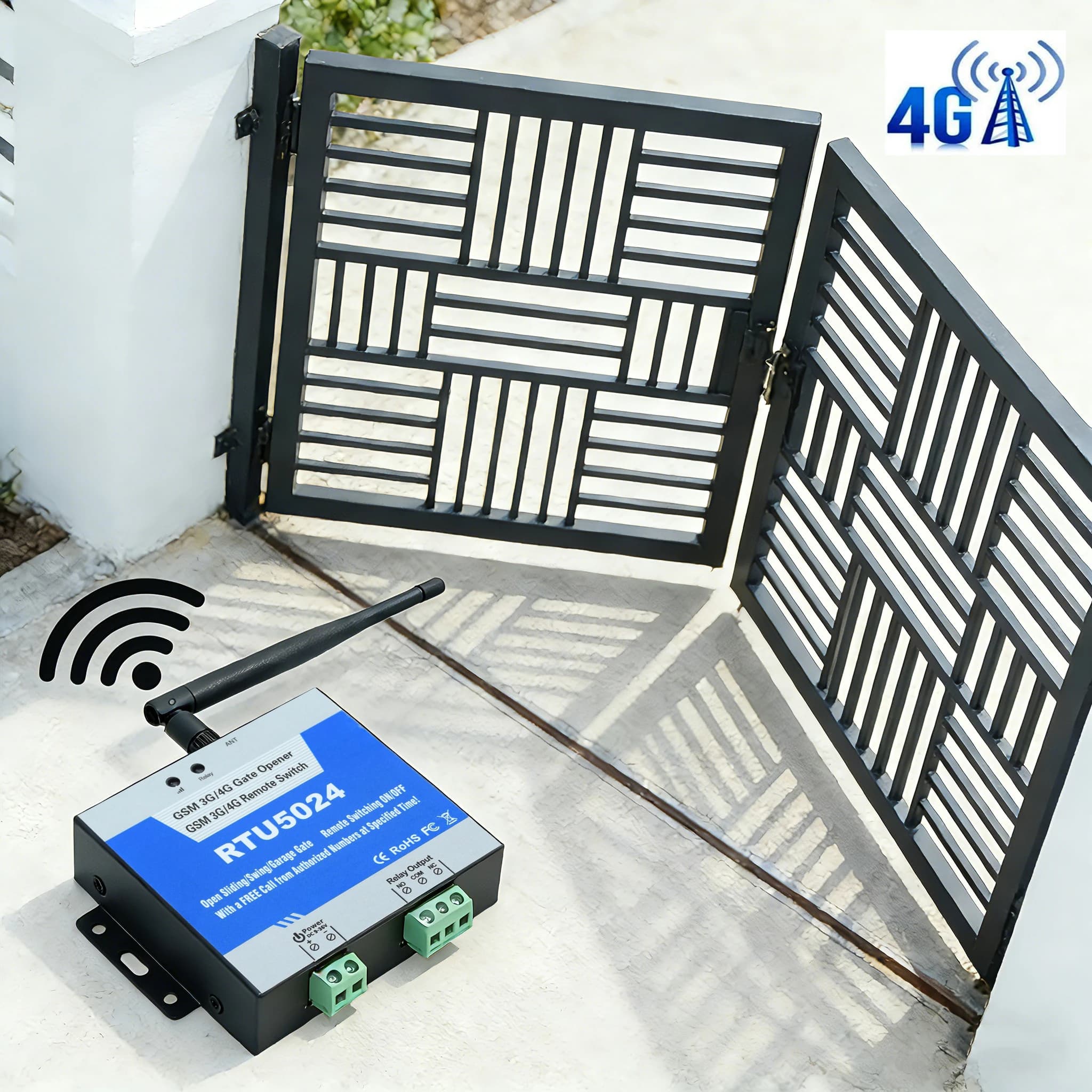 Télécommande GSM 4G SMS à relais unique pour ouvre-porte coulissant