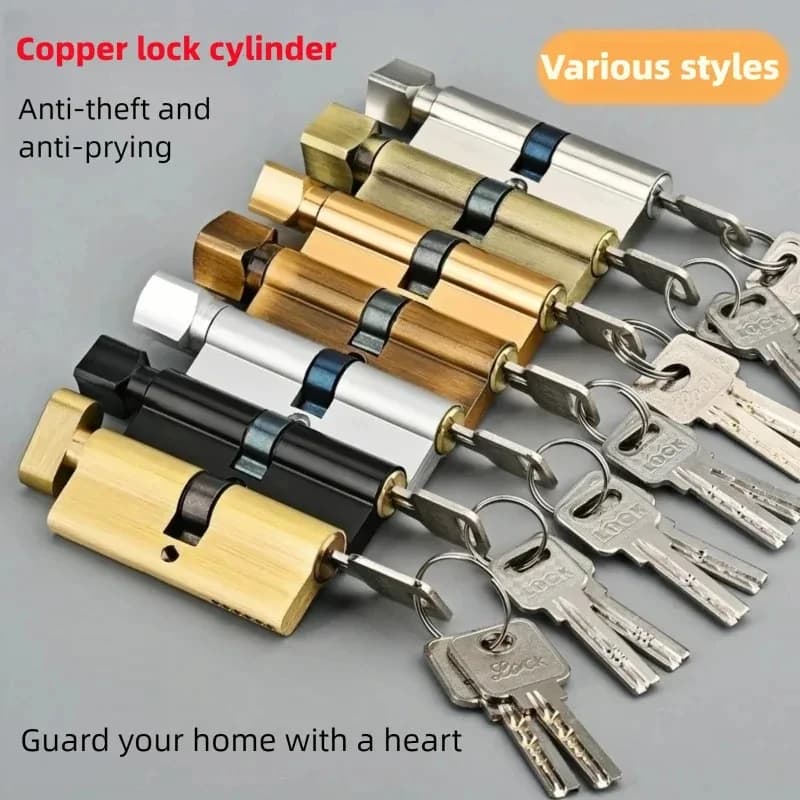 Cylindre de serrure de porte en aluminium