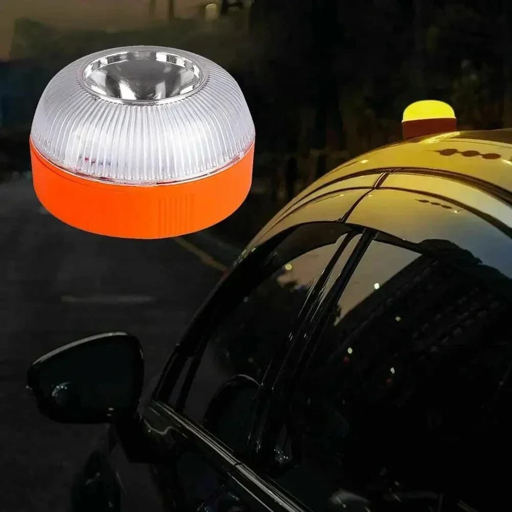 Balise de détresse V16 avec géolocalisation en temps réel, connectée à la DGT, utilisation obligatoire pour la sécurité routière et la visibilité accrue