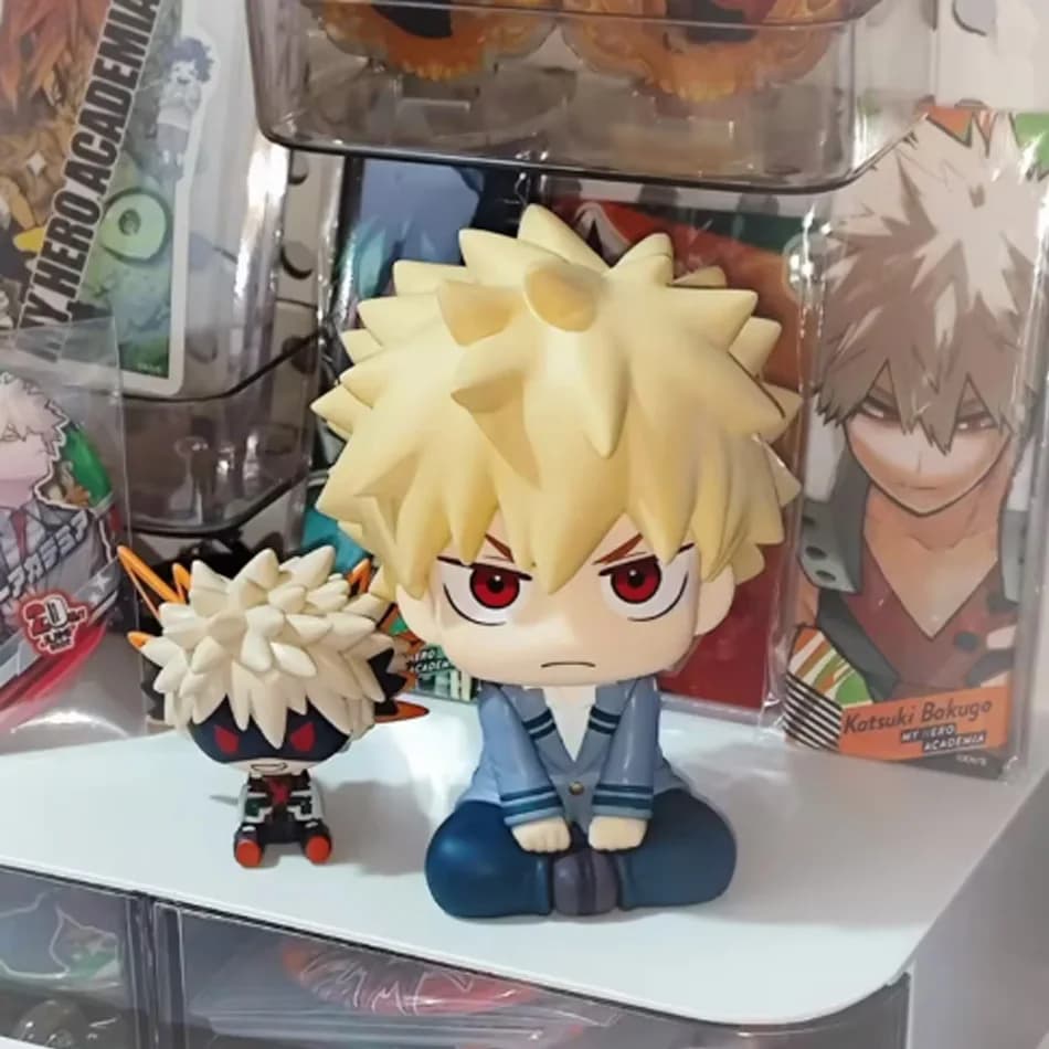 PVC | (MHA) : Tomura Shigaraki / Izuku Midoriya / Katsuki Bakugo My Hero Academia Figurine PVC Mignonne Chibi | Jouet de collection