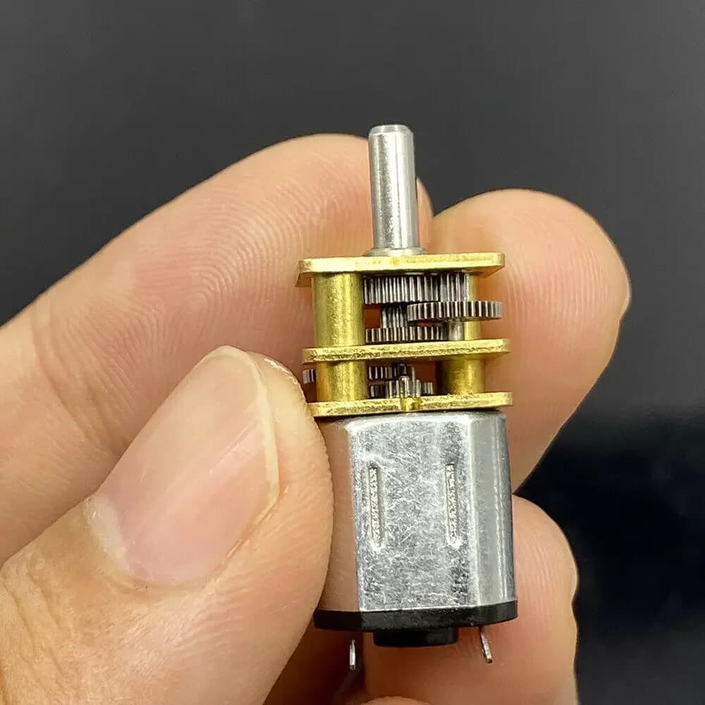 Mini moteur à engrenages entièrement en métal N10, réduction de vitesse, vitesse lente, grand couple, serrure de voiture robot bricolage, DC 3V-6V, 5V