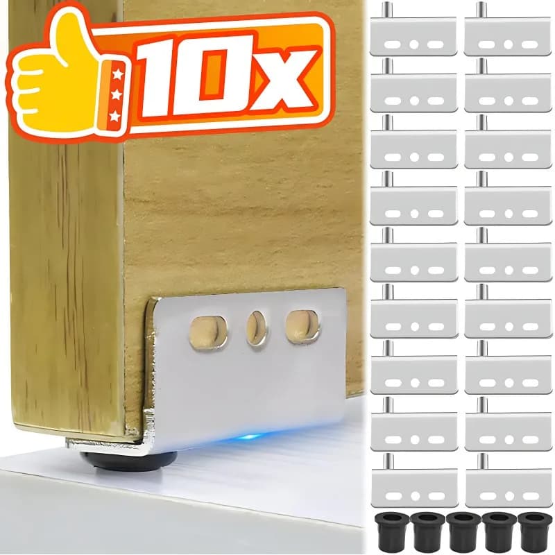 Ensemble de charnières pivotantes à Angle droit en fer pour porte