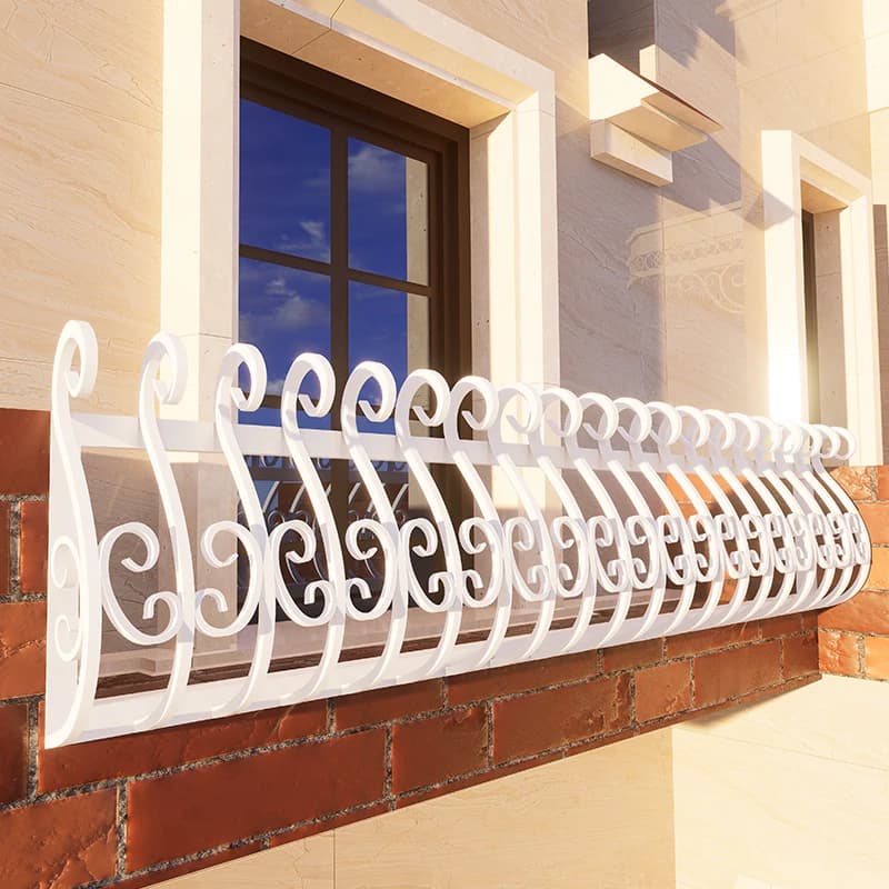Professionnel personnalisé en alliage d'aluminium balcon garde-corps villa cour jardin clôture terrasse