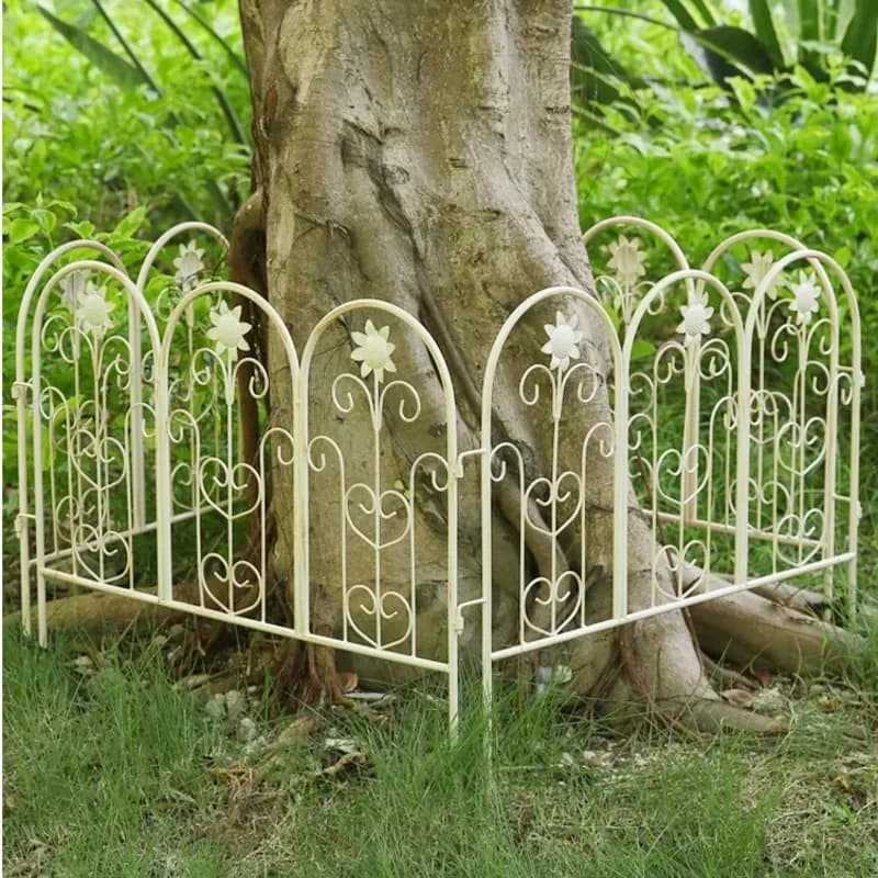 Clôture en fer de style européen Barrière pour plantes d'extérieur