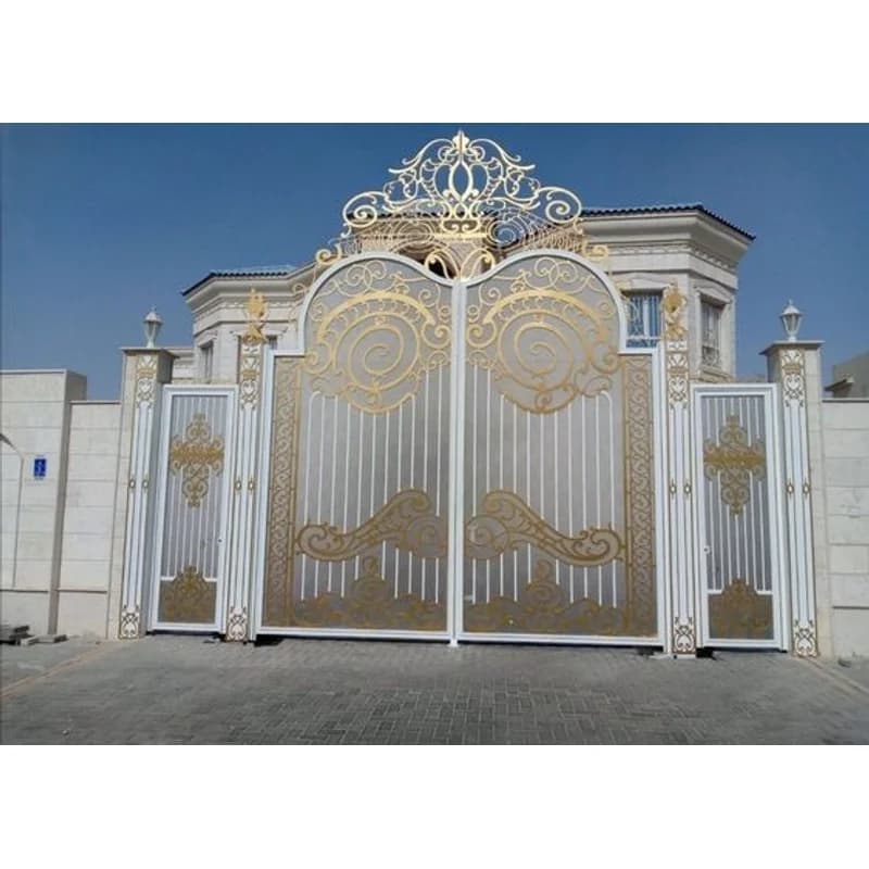 Porte en fer doré de luxe