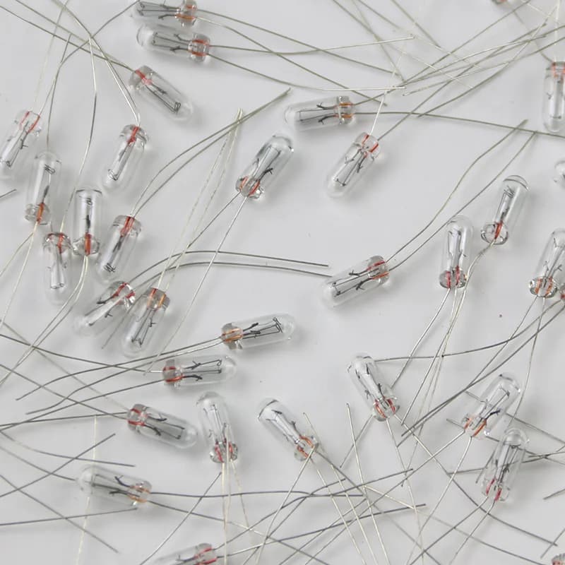 50 pièces 5mm 4mm 3mm clair 12V Mini ampoule de blé riz ampoules bouton de commutation ampoules indicateur ampoule tungstène lampe accessoires