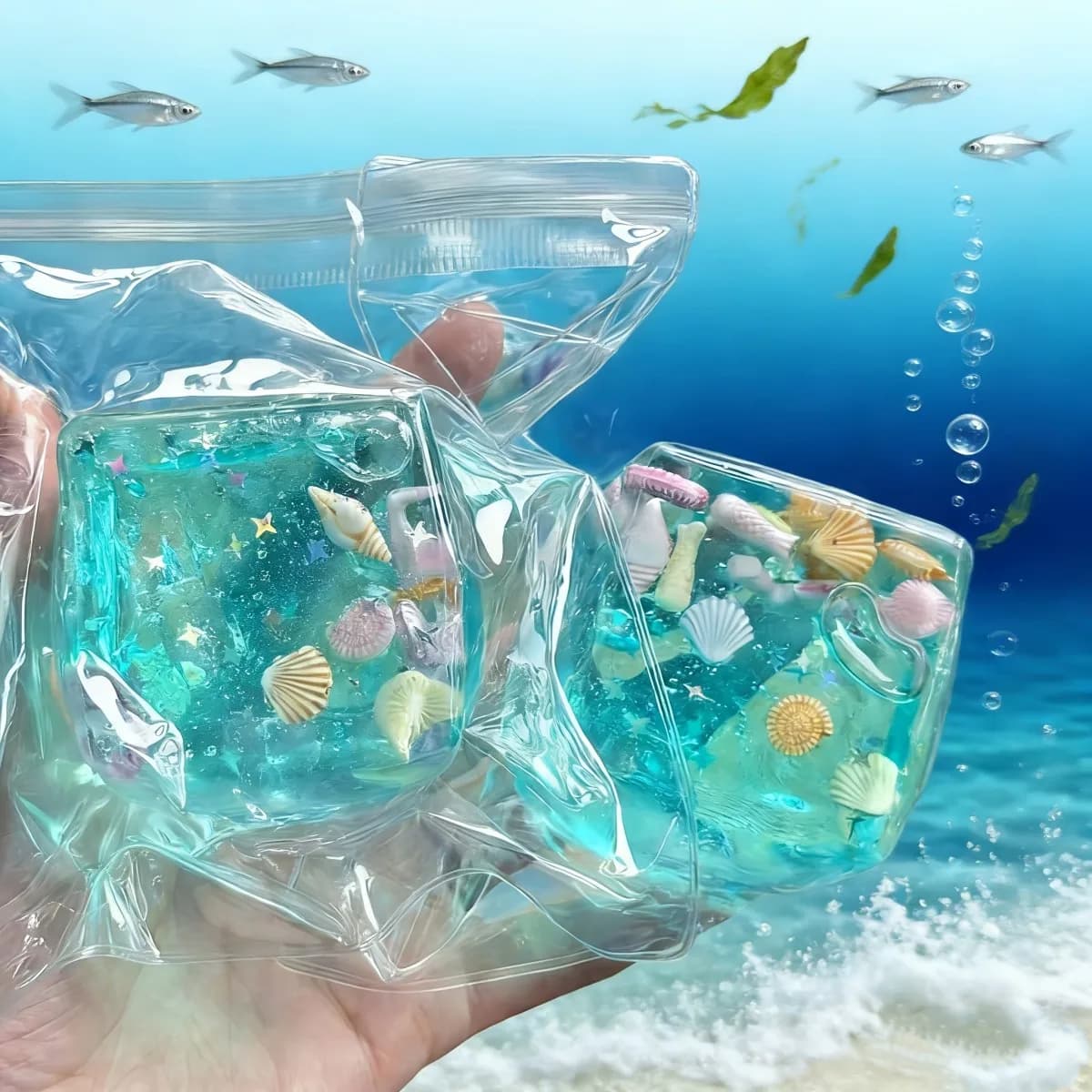 Les mini-jouets marins, tels que les coquillages et les étoiles de mer, sont comme si vous teniez les secrets des profondeurs marines dans votre main, pour soulager le stress.