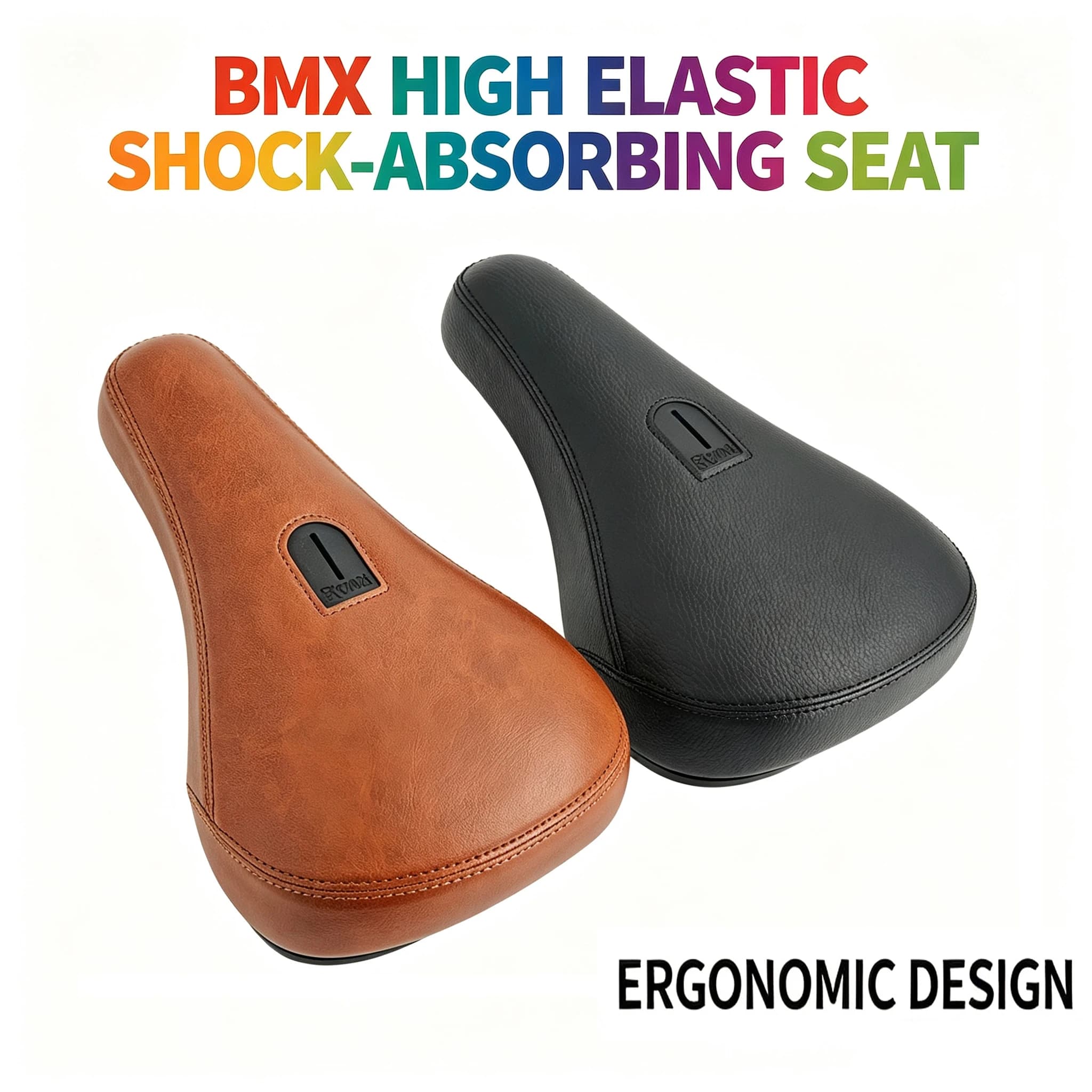 Selles de BMX, selle de vélo BMX, selle de vélo pour saut en terre, selle de vélo pour freestyle, selle de vélo pour cruiser, en cuir PVC, ultralégère, douce et confortable
