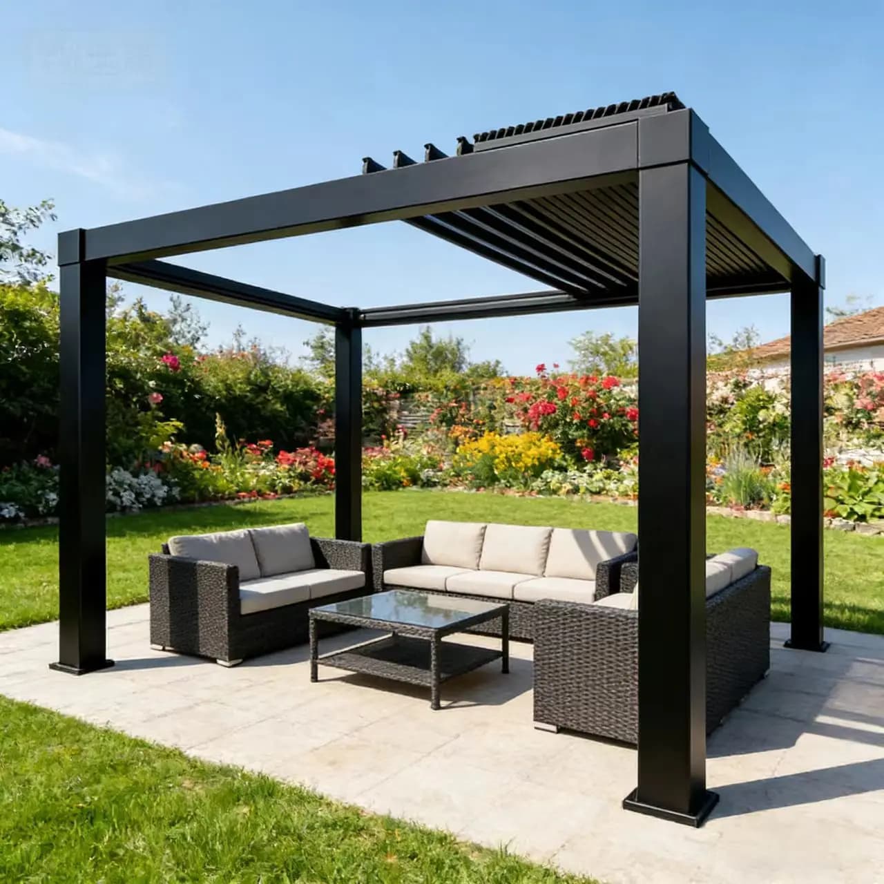 Pergola en aluminium robuste