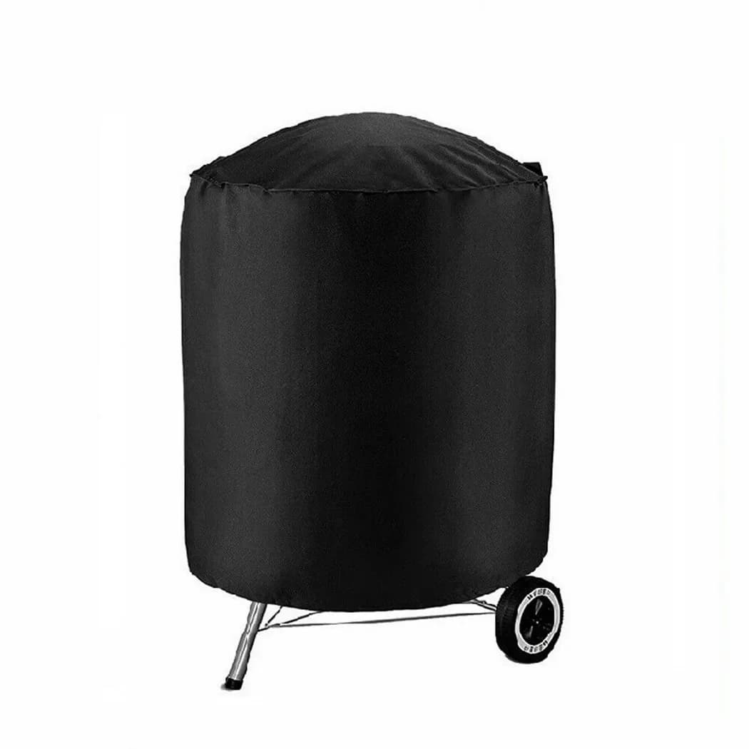 Housse de jardin ronde pratique pour barbecue Weber, protège votre barbecue du poussière et du vent, 70 x 96 cm/27 x 37 pouces