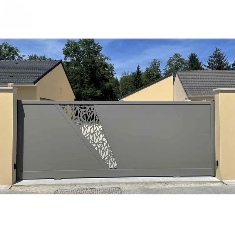 Porte coulissante d'allée en aluminium pour porte d'entrée de maison