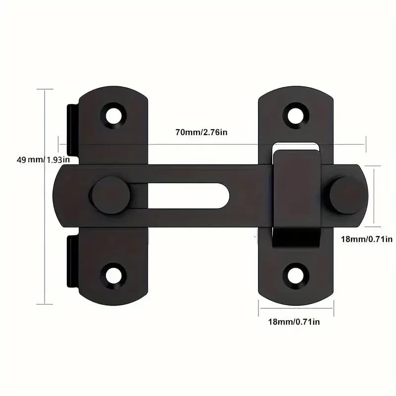 Serrure de porte de grange marketen acier inoxydable