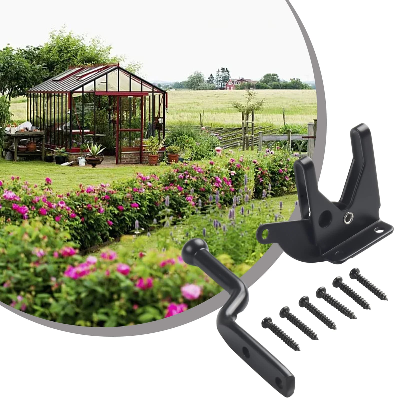 Loquet de portail automatique avec pêne en acier au carbone pour clôture de pâturage