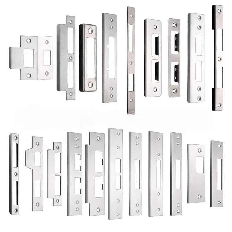 Clip de fixation pour plaque de serrure de porte en acier inoxydable pour portail