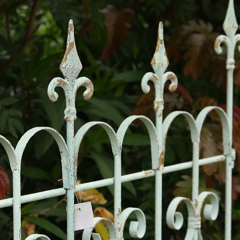 Panneau de séparation en fer pour clôture de jardin ancien