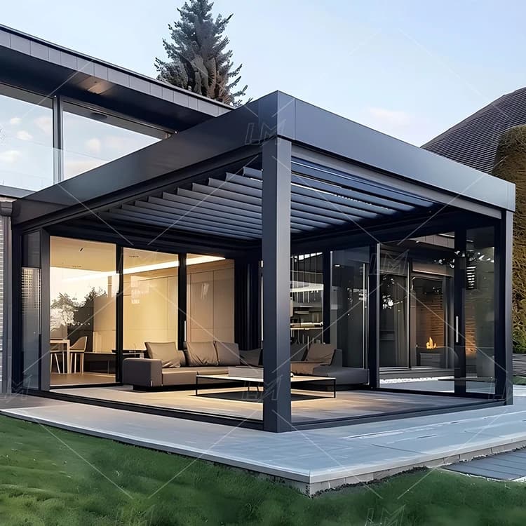 Pergola 3x6m support incurvé