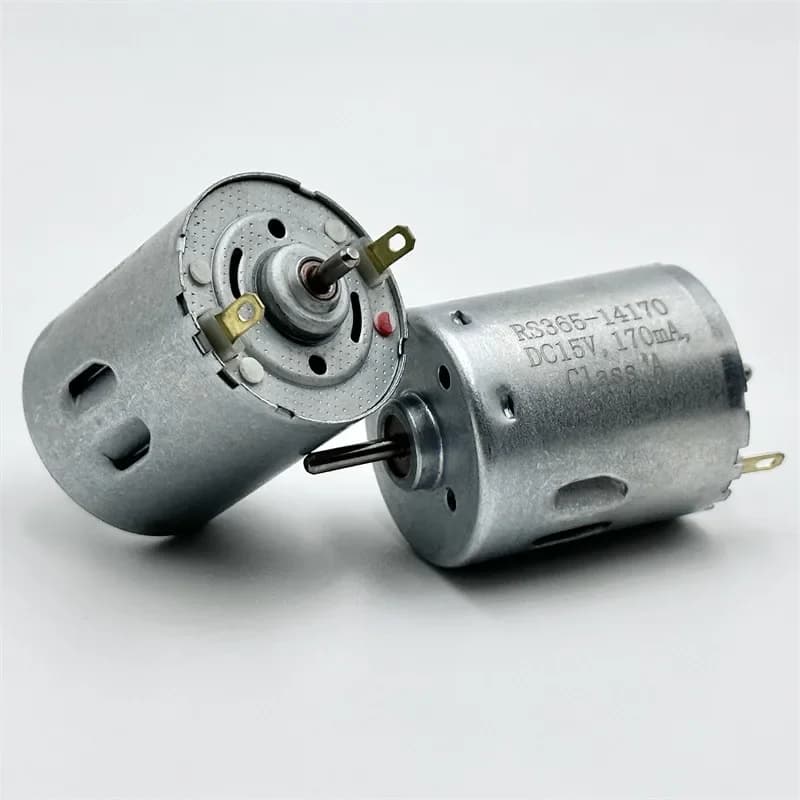 Micro moteur à balais de carbone RS-365-14170, DC 12V 14.4V 15V 18V 7700 tr/min, double arbre de 2.3mm pour Robot nettoyeur de balayeuse