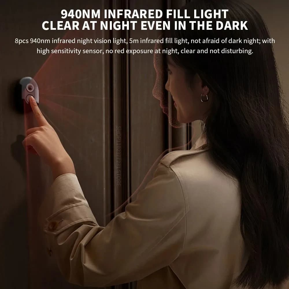 Caméra de porte intelligente Xiaomi Smart Cat Eye 2 WiFi sans fil