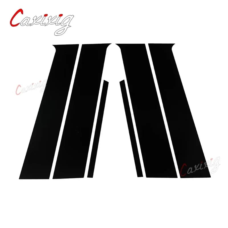 6 pièces pilier postes porte fenêtre garniture BC colonne autocollant extérieur pour Mitsubishi Lancer berline 2008-2017 Proton Inspira 2010-2015