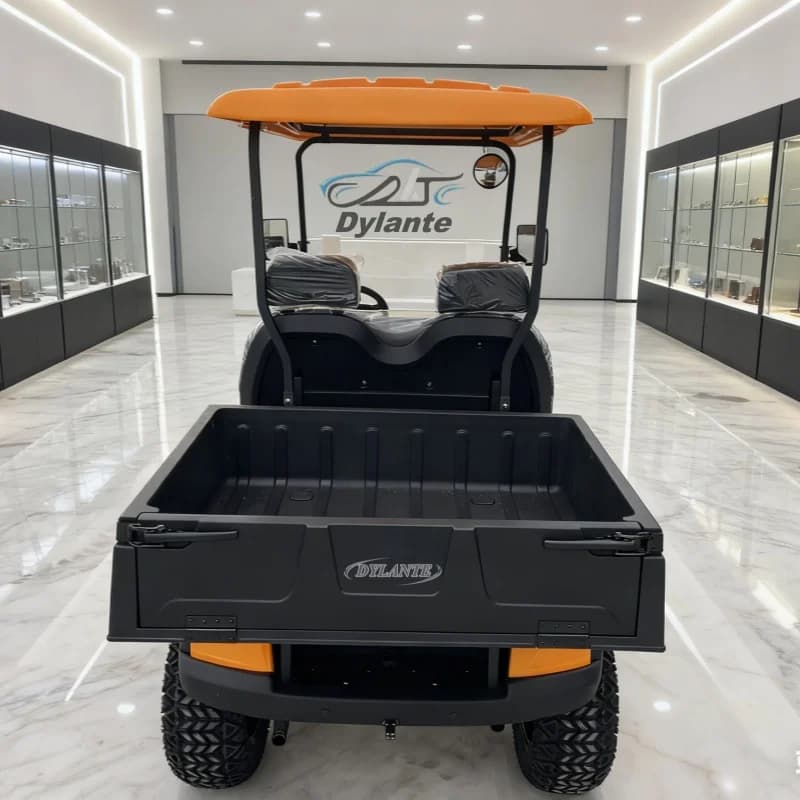 Chariot de Golf électrique 2 places avec espace de rangement Extra-Large, panneau solaire, batterie au Lithium, véhicule tout-terrain de chasse