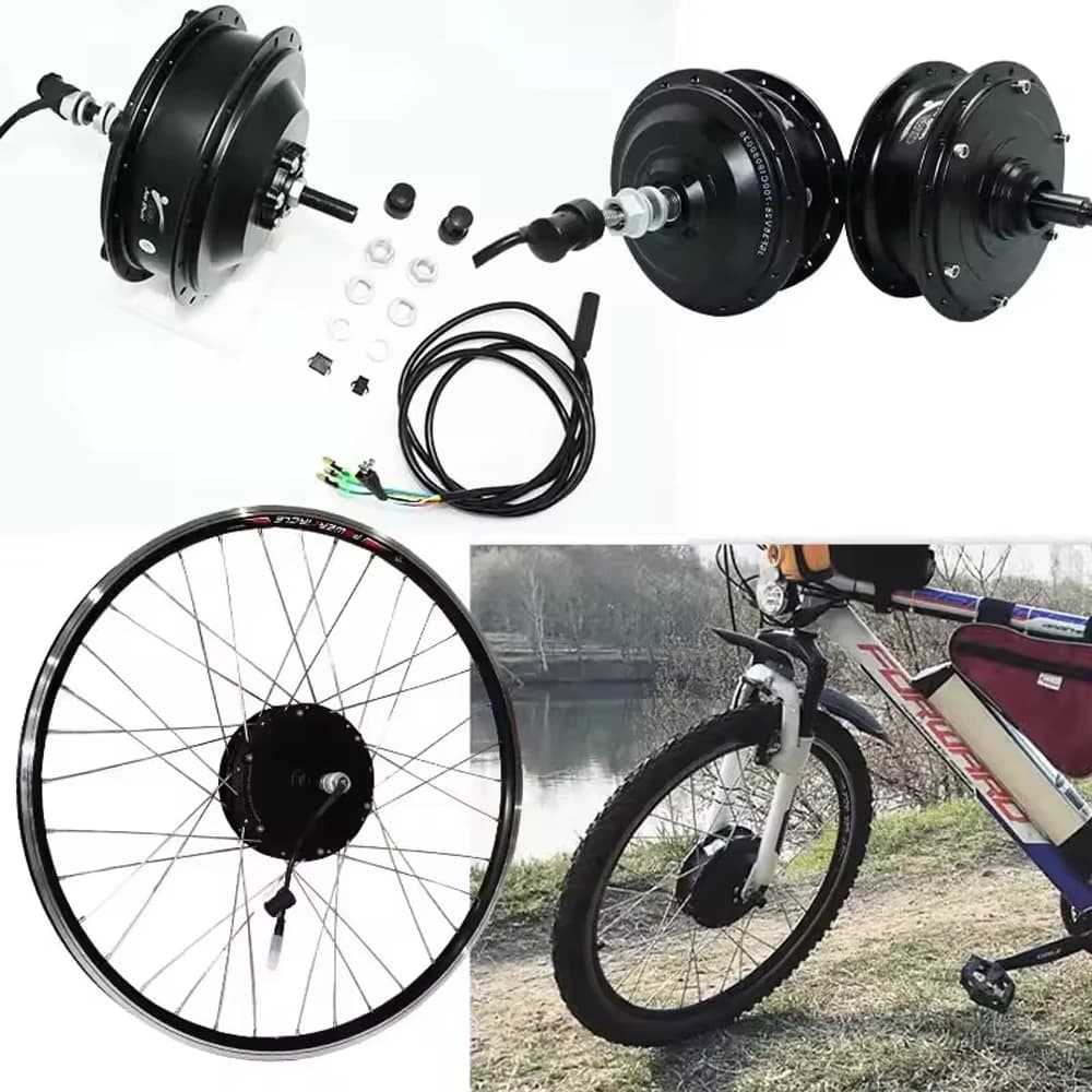 Moteur de moyeu de vélo électrique 36V 48V 250W 350W 500W 1500W 2000W 20 24 26 27.5 28 29 pouces 700C roue de moteur de vélo électrique avant/arrière