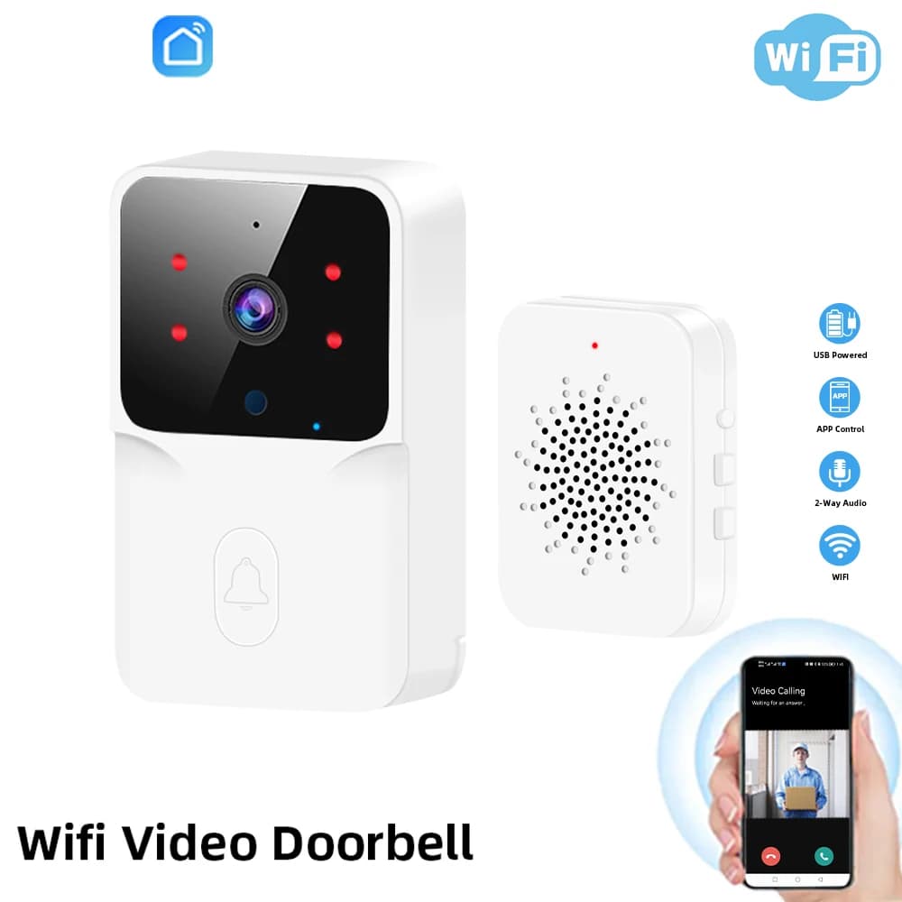 Sonnette vidéo WiFi sans fil pour téléphone