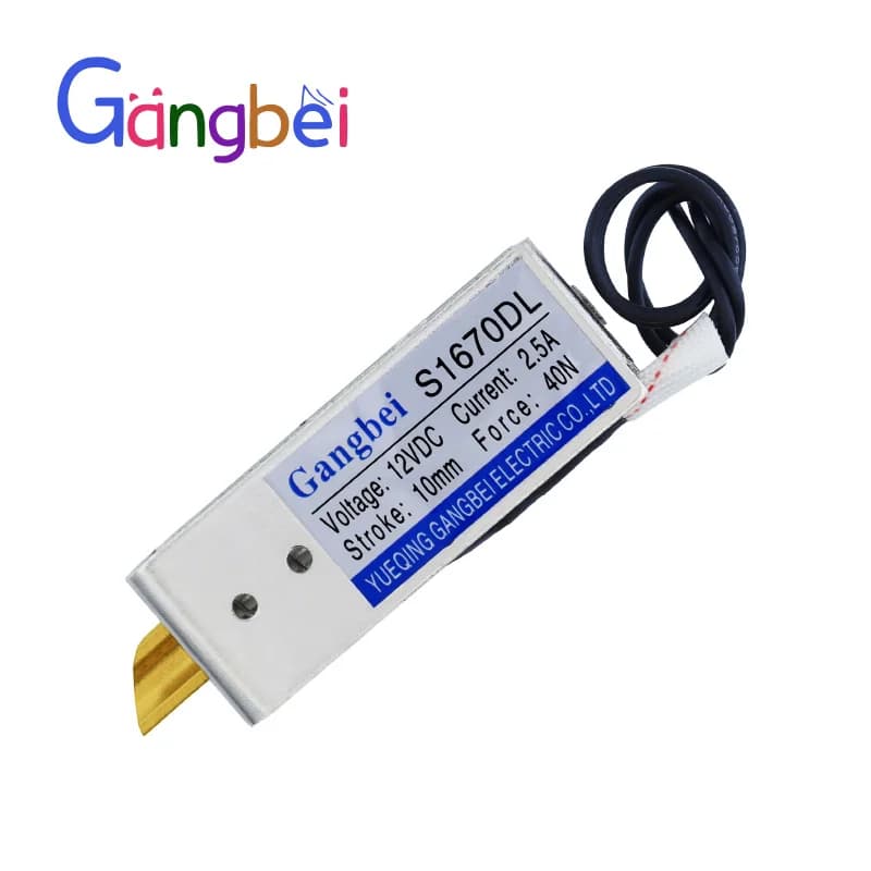 Gangbei-S1670DL DC 12 V 24 V Push & Pull type électro-aimant 12 v serrures de porte électromagnétiques interrupteur électromagnétique