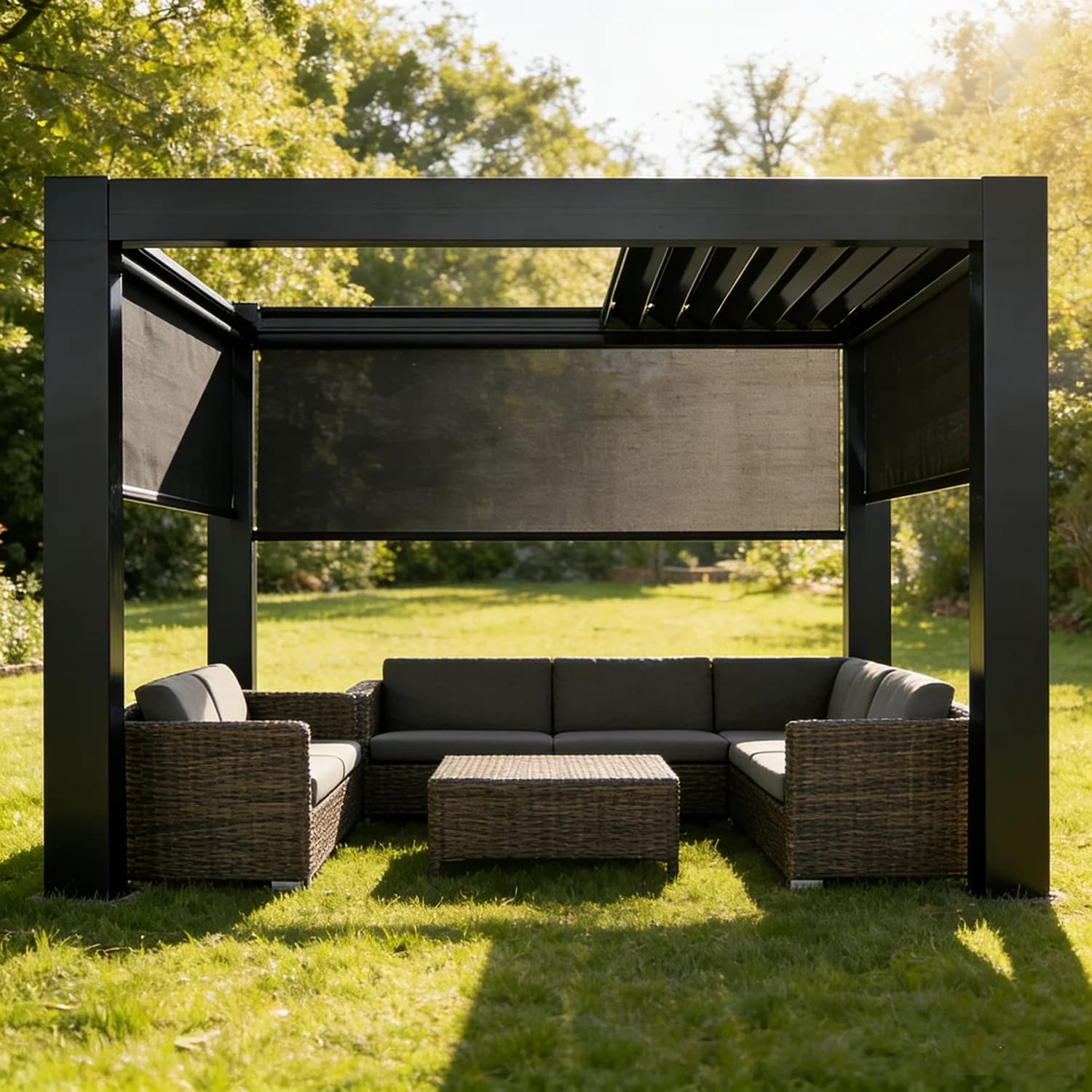 Pergola en aluminium robuste