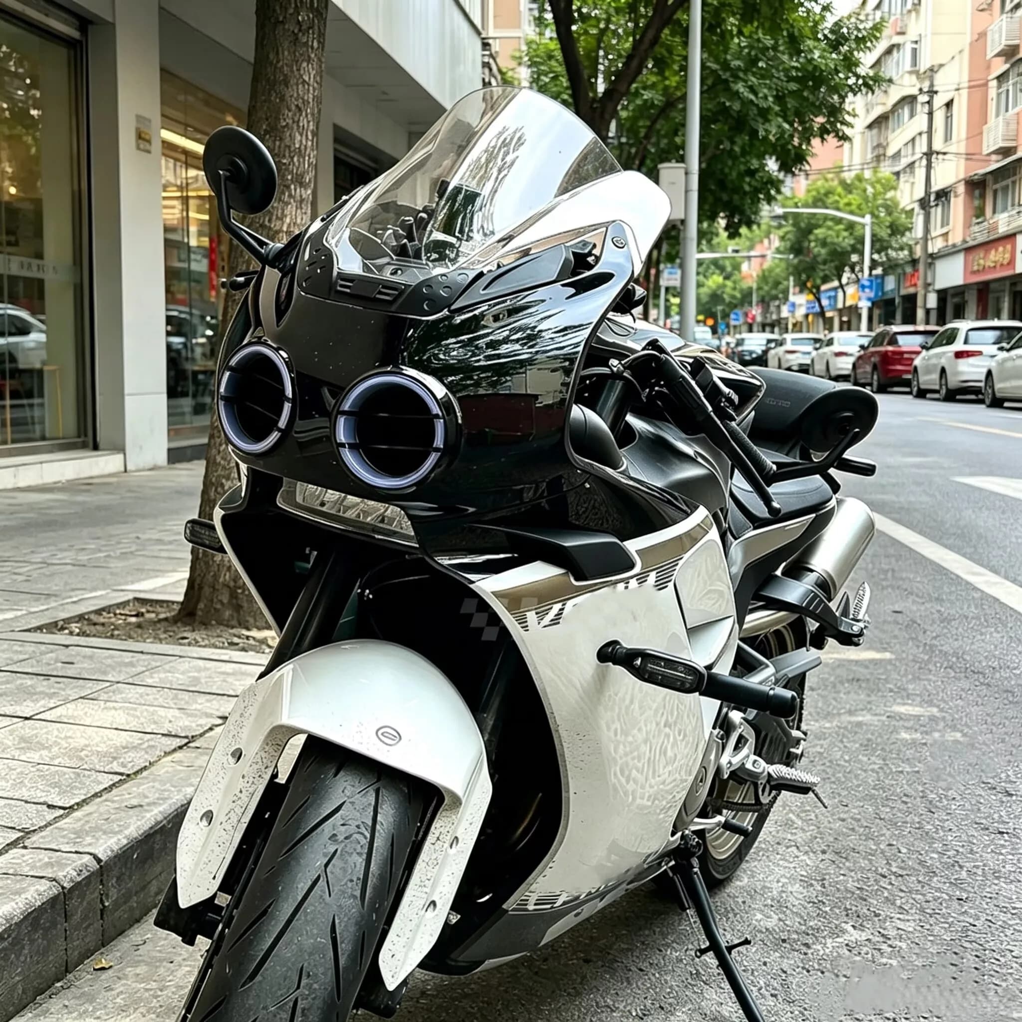 Pare-brise avant modifié pour moto, blanc, gris, noir, pour CFMOTO 500SR VOOM 500 SR